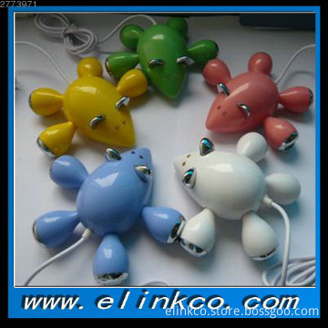 4 port  Mouse Shape USB HUB 2.0 with colorful style